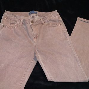 pink colored jeans!